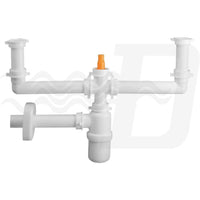 Sifone 1233 5 1 ½  tubo pp d40 b anco lira 1233.213