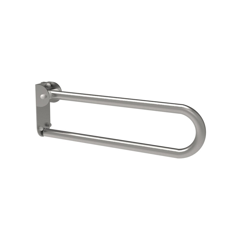 Maniglione barra ribaltabile con piastra lunga cm60 inox satino