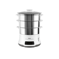 Tefal convenient series deluxe vc502d pentola a vapore 3 cestello/i superficie piana 900 w acciaio inox, bianco - VC502D10