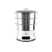 Tefal convenient series deluxe vc502d pentola a vapore 3 cestello/i superficie piana 900 w acciaio inox, bianco - VC502D10