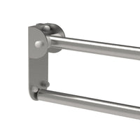 Maniglione barra ribaltabile con piastra lunga cm60 inox satino