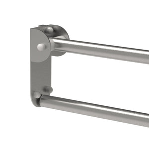 Maniglione barra ribaltabile con piastra lunga cm60 inox satino