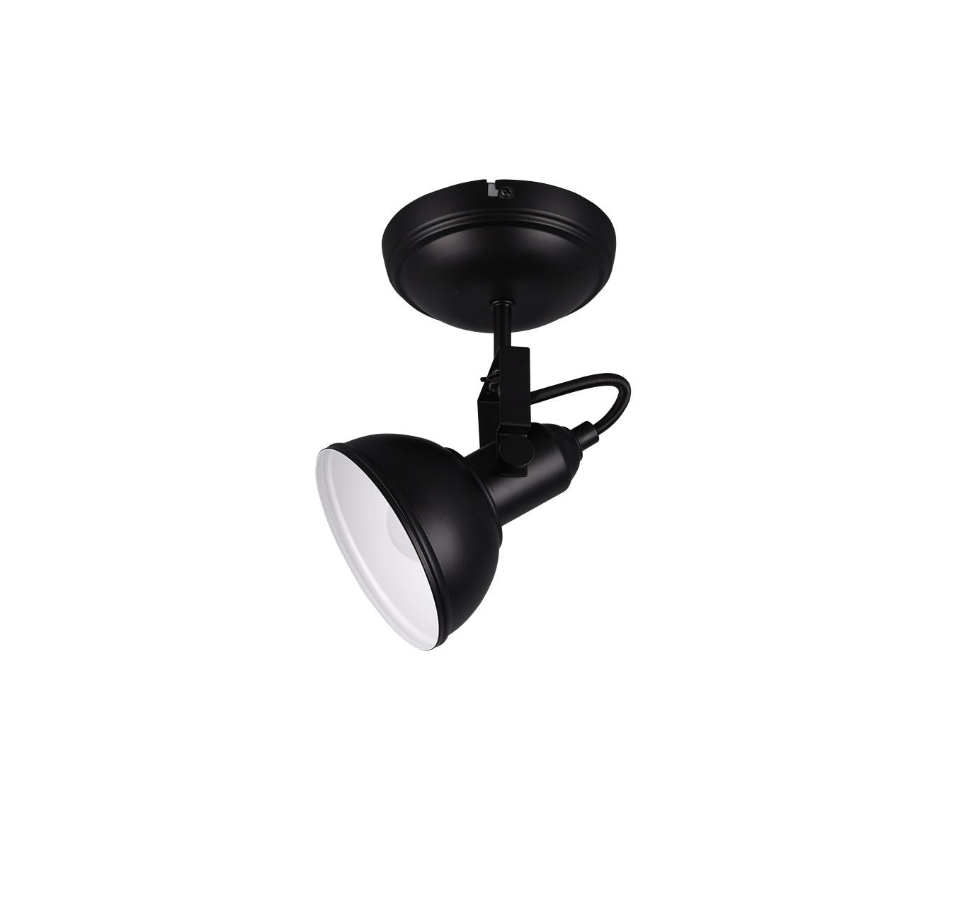 Faretto da Interno  E14 in Metallo Nero Opaco