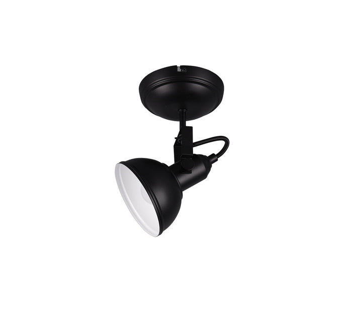 Faretto da Interno  E14 in Metallo Nero Opaco