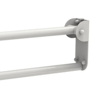 Maniglione barra ribaltabile con piastra lunga 80 cm inox bianco