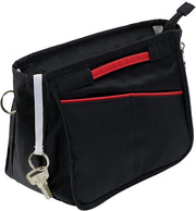 Organizzatore per Borse in Borsa, Tasca a Mano in Nylon con Cerniera, Borse Interne per Borse a Mano, Tasca Cosmetica per Donna, Dimensione Media