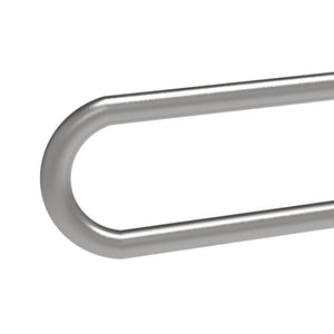 Maniglione barra ribaltabile con piastra lunga cm 80 inox satinato