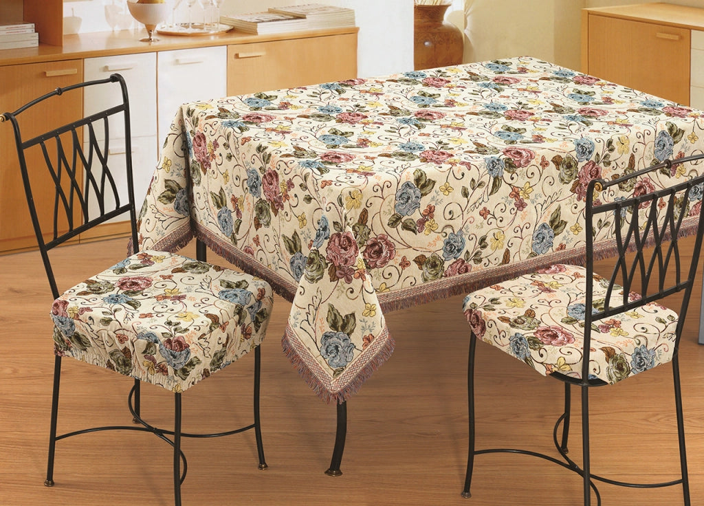Copritavolo Salotto/Cucina Gobelin Lavorazione Jacquard Modello Aurora - 140x240 - Dis. H