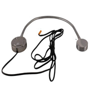 Lampada orientabile led 2W 12V cromato 2 USB con interruttore touch cavo 10 cm Gelettric