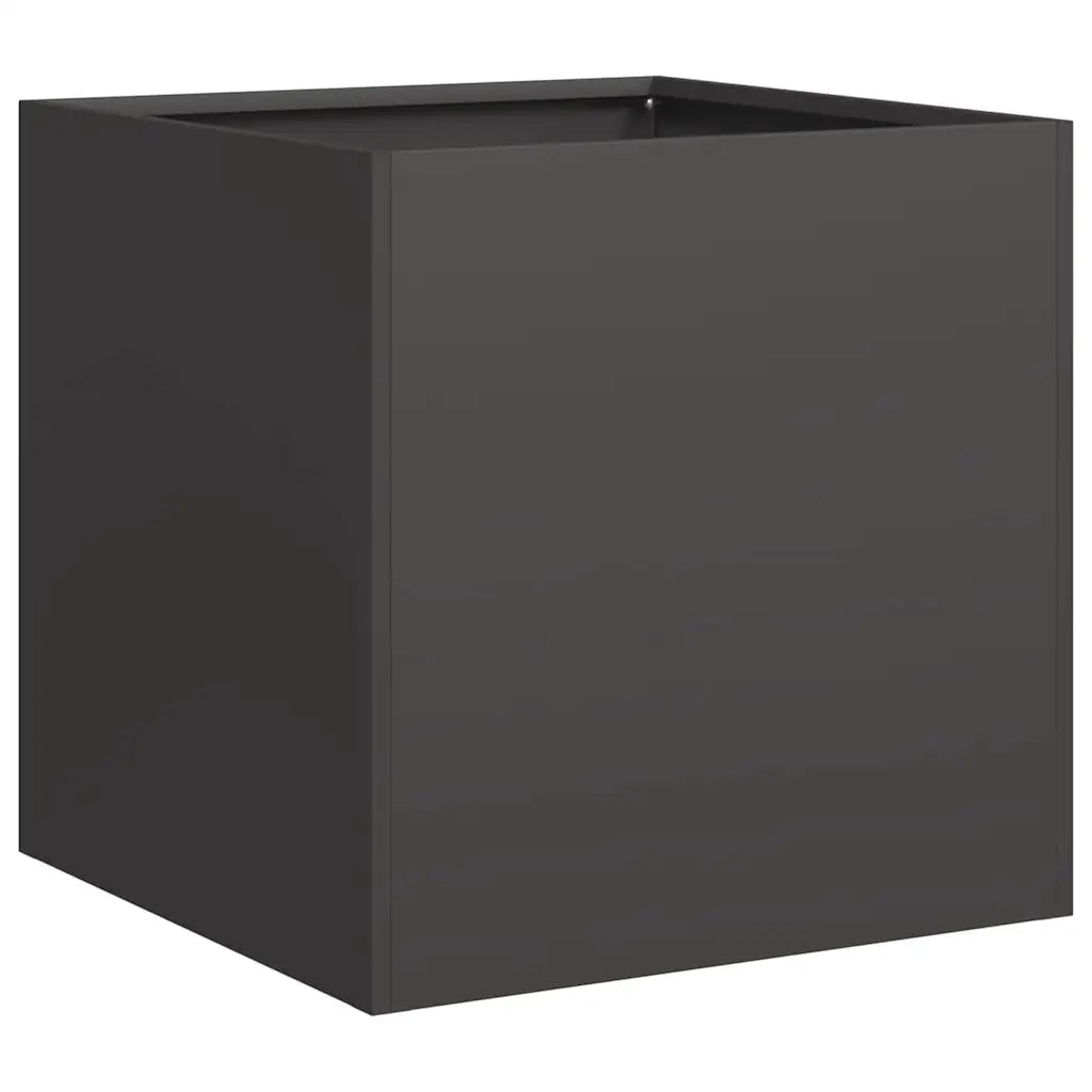 Fioriera Nera 40x40x40 cm in Acciaio Laminato a Freddo 860661