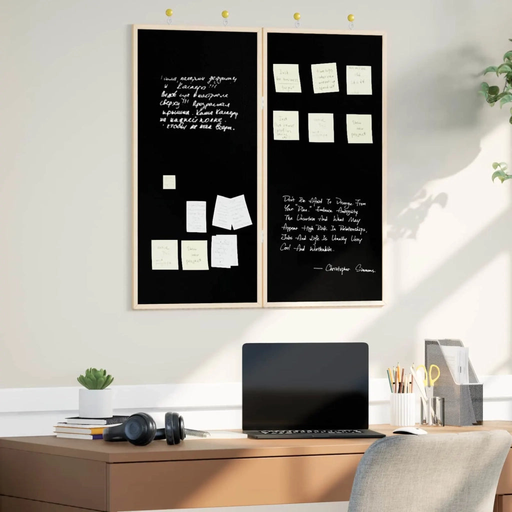 Bacheca degli Annunci Nero 80 x 80 x 1.4 cm CFW5179244