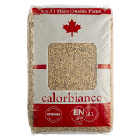 PELLET DI LEGNA CALORBIANCO 100% NATURALE 15KG.