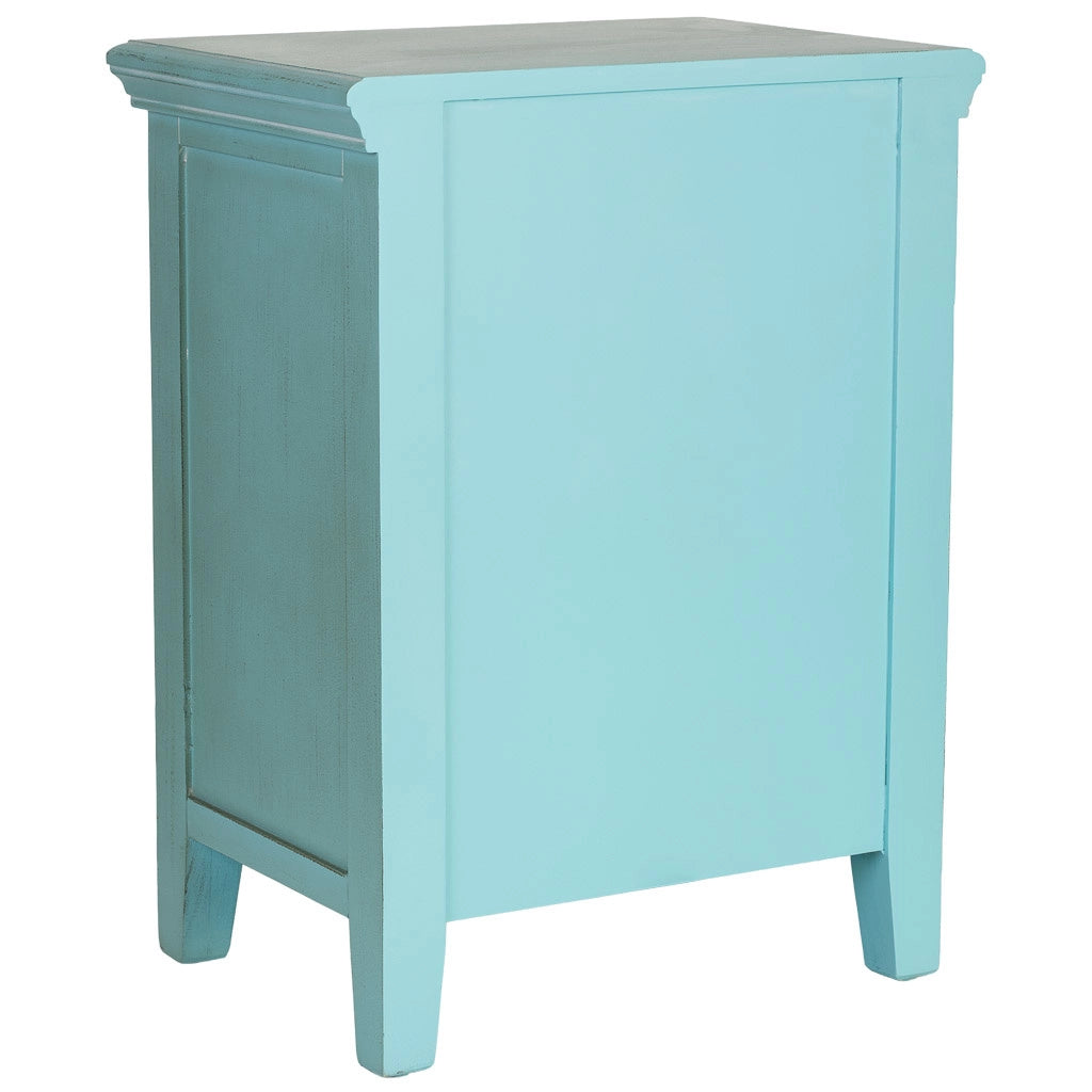 Comodino in legno con 1 anta e 1 cassetto 50x36x66,5h cm