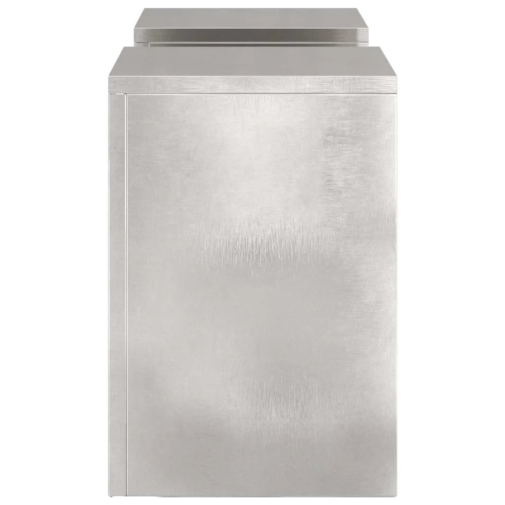 Supporto per piante 2 pcs Argento 24 x 24 x 35 cm 865810