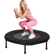 Trampolino Fitness Pieghevole ¨C Xylo ¨C ?102cm Acciaio Rosso Carico 100kg