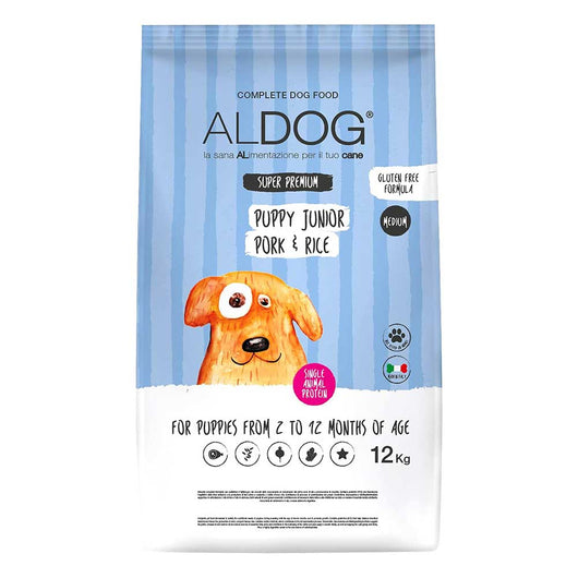 ALDOG PUPPY-JUNIOR PORK Crocchette Medio/Grandi 12KG