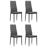 Sedie da Pranzo 4 pz Grigio Chiaro in Tessuto cod mxl 14597