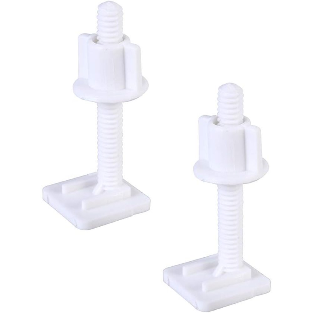 Yardwe 4 pezzi wc cerniera bulloni plastica bianco wc sedile cer
