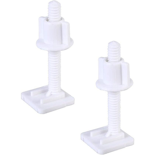 Yardwe 4 pezzi wc cerniera bulloni plastica bianco wc sedile cer