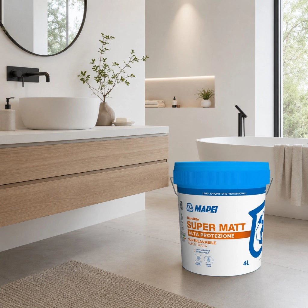 Dursilite gypsos 4 l idropittura antimuffa superlavabile per cartongesso
