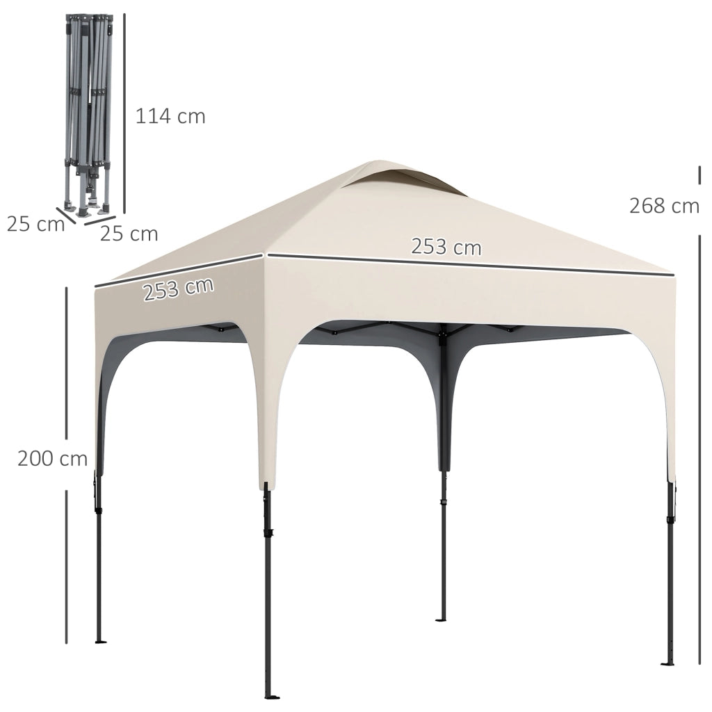 Gazebo da giardino ¨C zephmum ¨C 2.5x2.5m Oxford anti UV50+ pieghevole