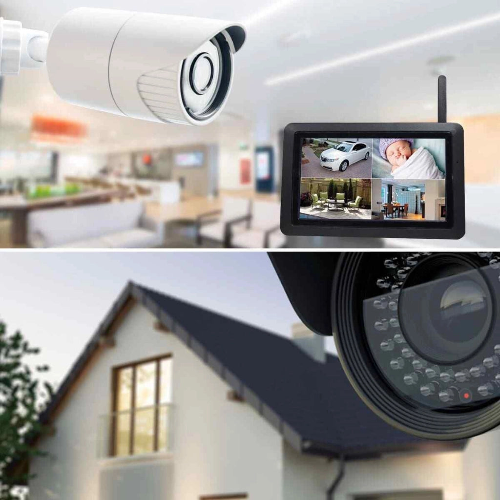 KIT VIDEOSORVEGLIANZA AHD IP CLOUD DVR 4 CANALI 4 TELECAMERE HD INFRAROSSI - ZENCOCCO