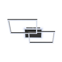 Applique Moderna Frame Metallo Nero Led Integrato 33W Da 2700 A 6500K