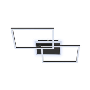 Applique Moderna Frame Metallo Nero Led Integrato 33W Da 2700 A 6500K