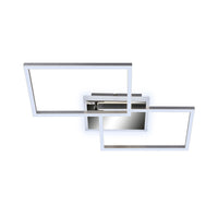 Applique Moderna Frame Metallo Cromo Led Integrato 33W Da 2700 A 6500K