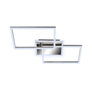 Applique Moderna Frame Metallo Cromo Led Integrato 33W Da 2700 A 6500K
