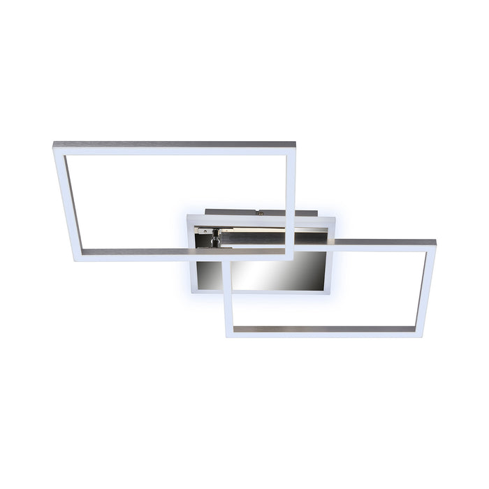 Applique Moderna Frame Metallo Cromo Led Integrato 33W Da 2700 A 6500K