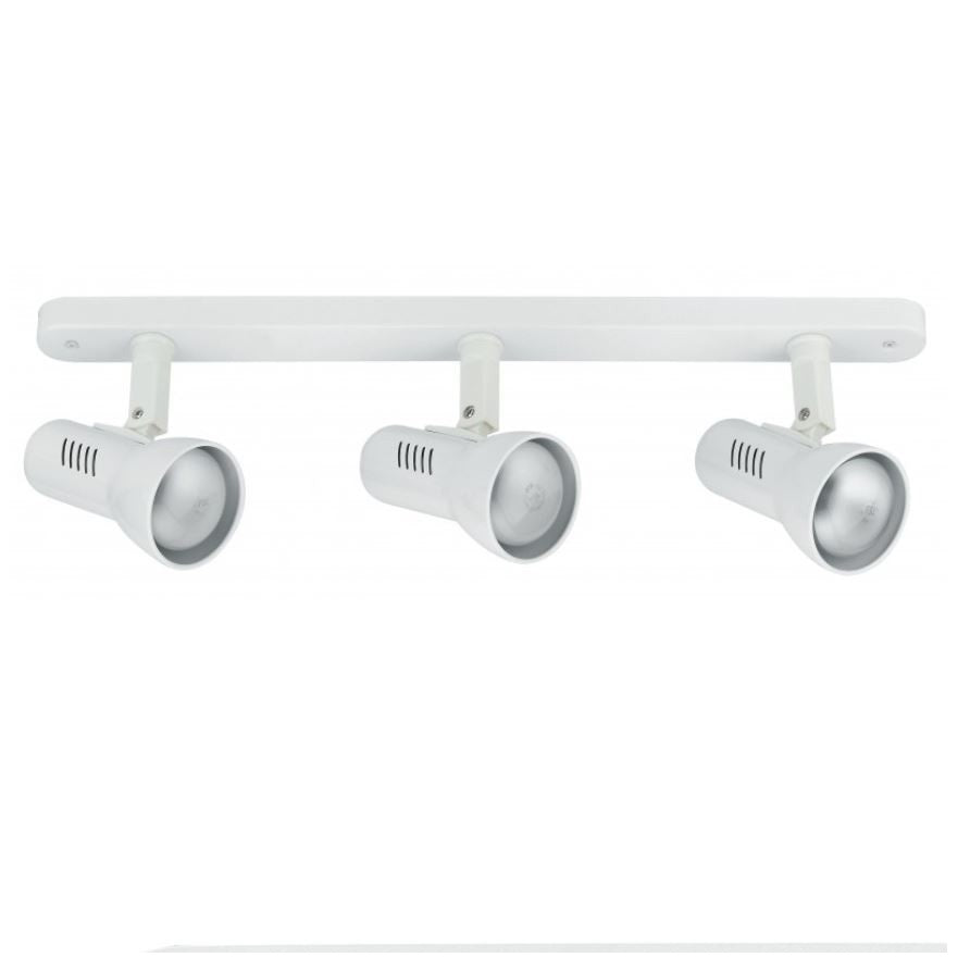 BARRA 3 SPOT CARRERA E27 39XH18,7CM BIANCA