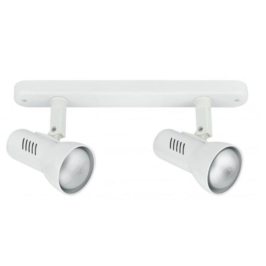 BARRA 2 SPOT CARRERA E27 28,5XH18,7CM BIANCA