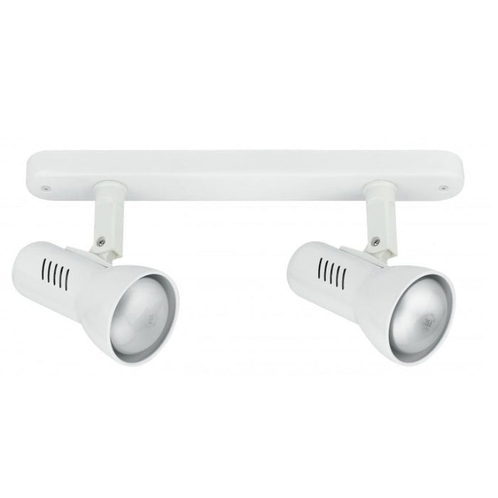 BARRA 2 SPOT CARRERA E27 28,5XH18,7CM BIANCA