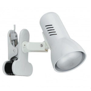 SPOT CARRERA E27 21,3XH14,5CM BIANCO CON PINZA