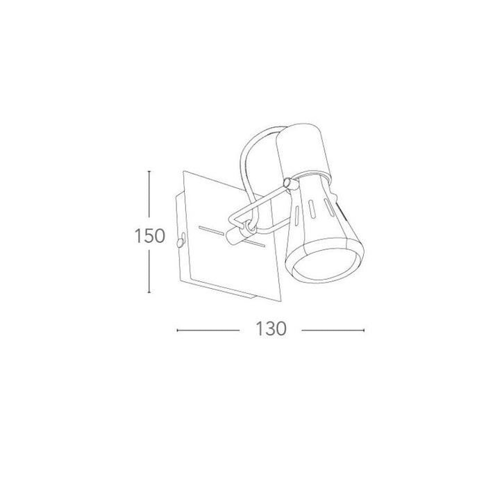 SPOT CADILLAC E14 16XH15CM CROMO