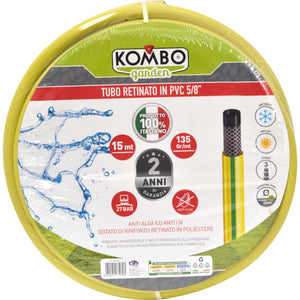 Tubo retinato in PVC 15mt, 3 strati anti alga e anti UV,