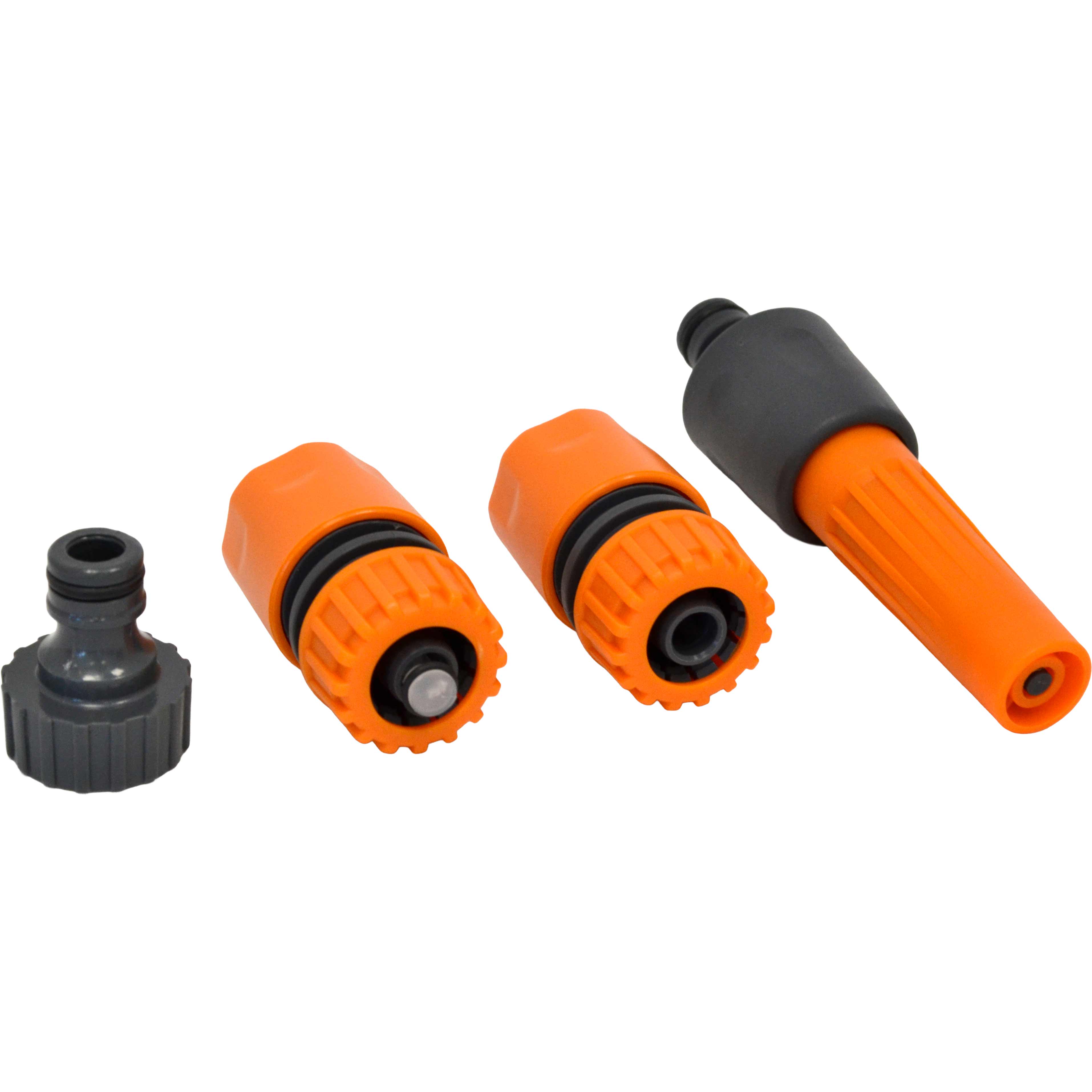 Tubo Professionale Irrigazione 1/2'' 15MT + Attacco a Rubinetto + Raccordo Rapido