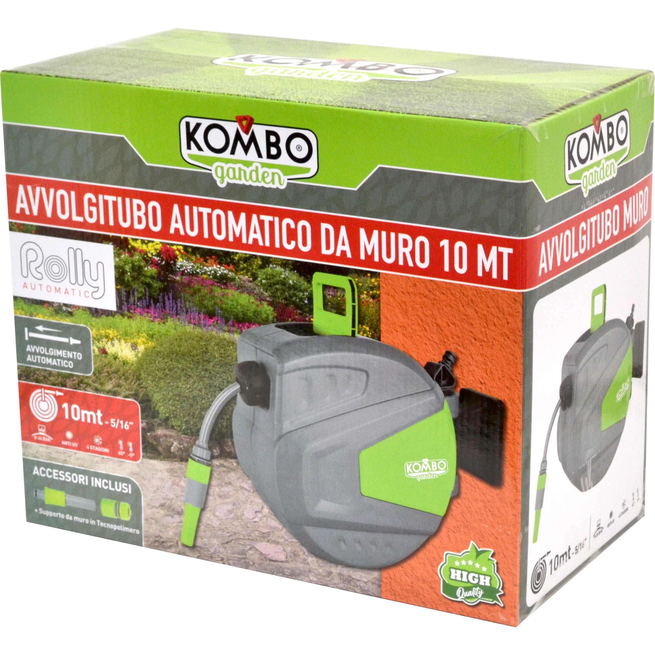 Avvoglitubo Automatico a Muro da Giardino 10mt