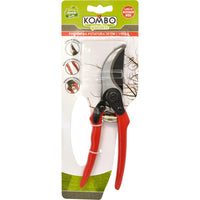 Forbici da giardino,gancio di sicurezza, manico  antiscivolo PVC, lame in acciaio