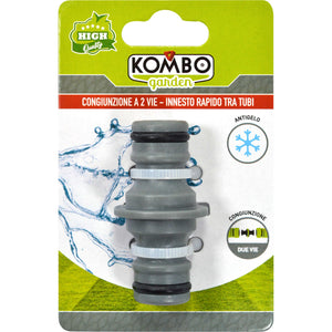 Innesto rapido in ABS doppio, congiunzione a due vie