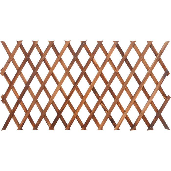Traliccio grigliato in legno per giardino estensibile fino a 2mt x 32cm