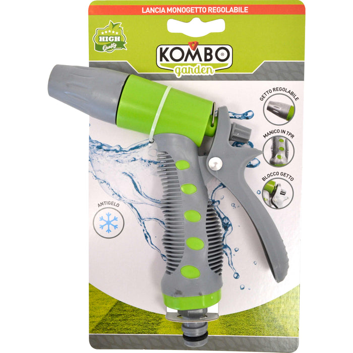 Lancia monogetto regolabile tramite becco girevole, misura 1/2, manico antiscivolo in