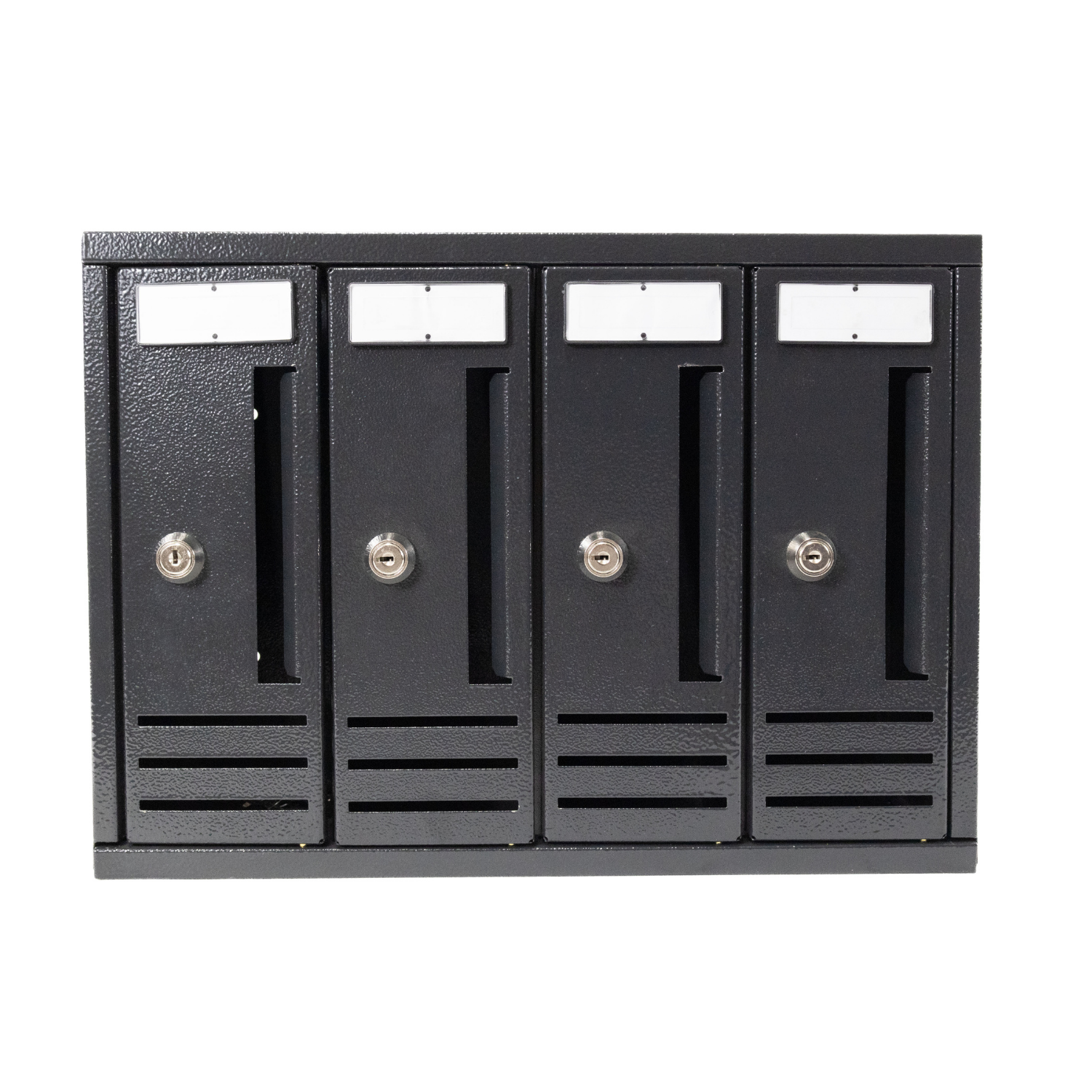 OWIJI Cassetta Postale Esterno Condominiale Antracite  Scompartimenti Frontale Interno Verticale Casa Ufficio Scompartimenti: 16 Scompartimenti