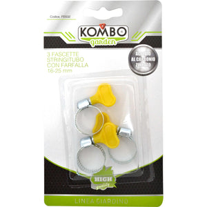 Set 3 pezzi fascette stringitubo in acciaio al carbonio  zincato con