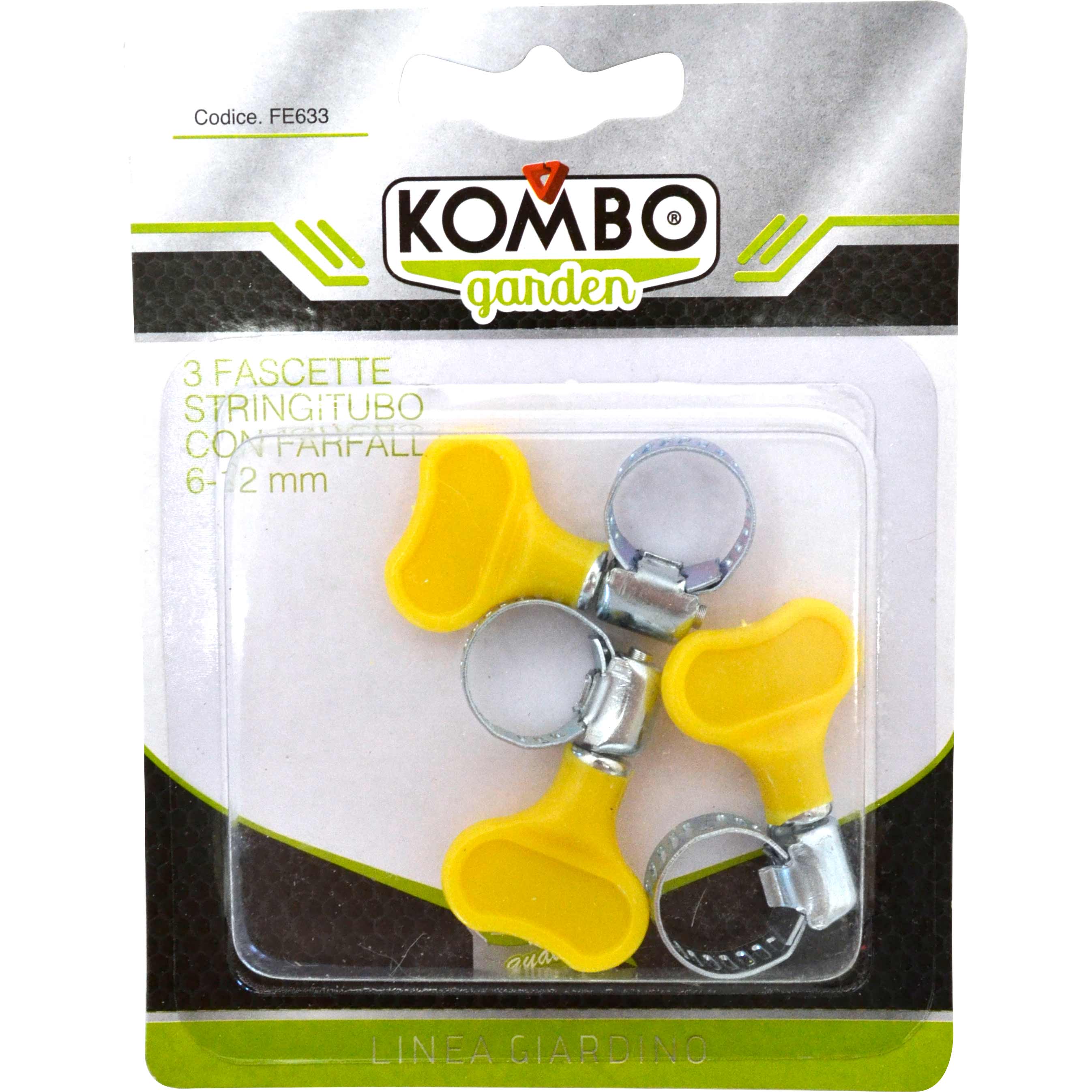 Set 3 pezzi fascette stringitubo in acciaio al carbonio zincato con