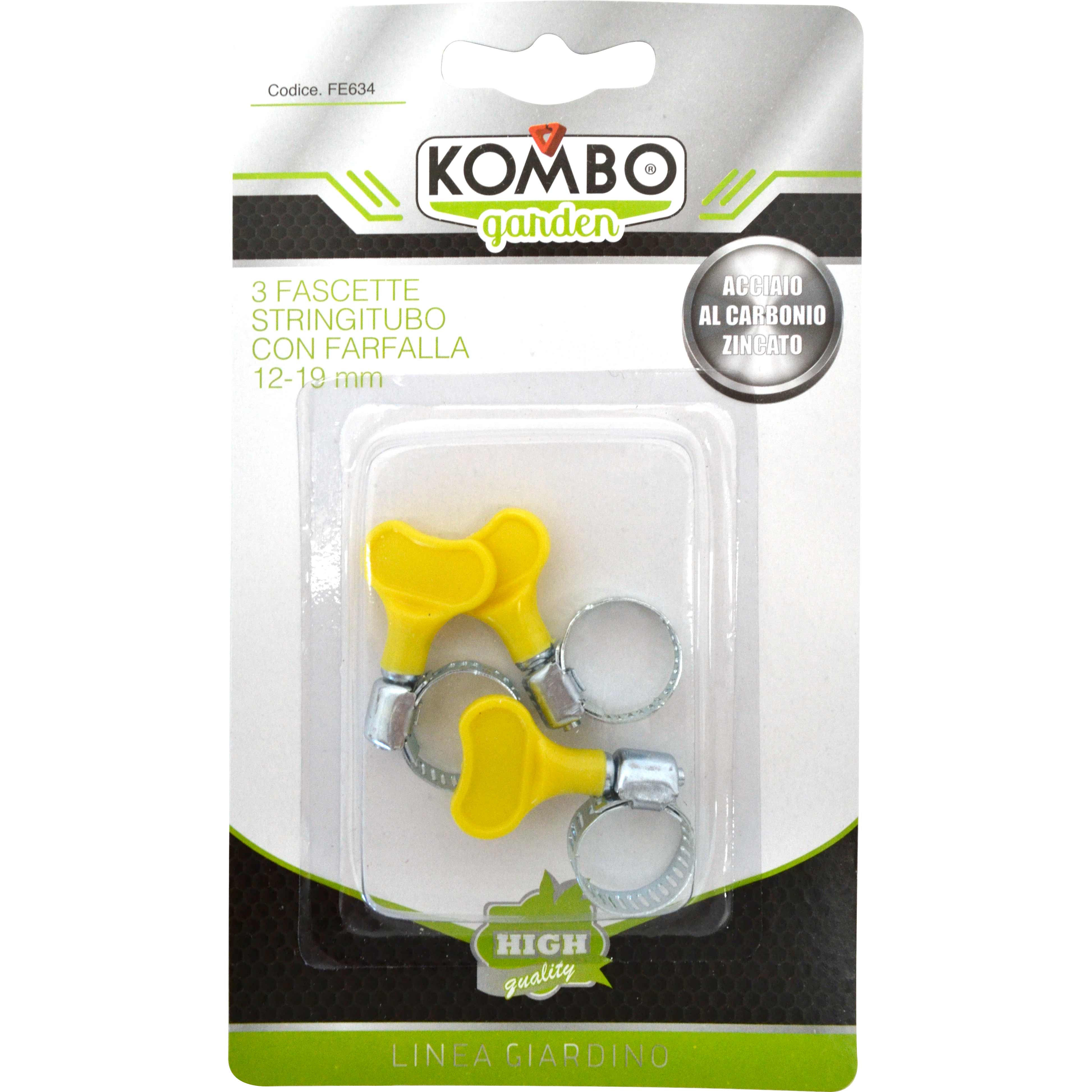 Set 3 pezzi fascette stringitubo in acciaio al carbonio zincato con