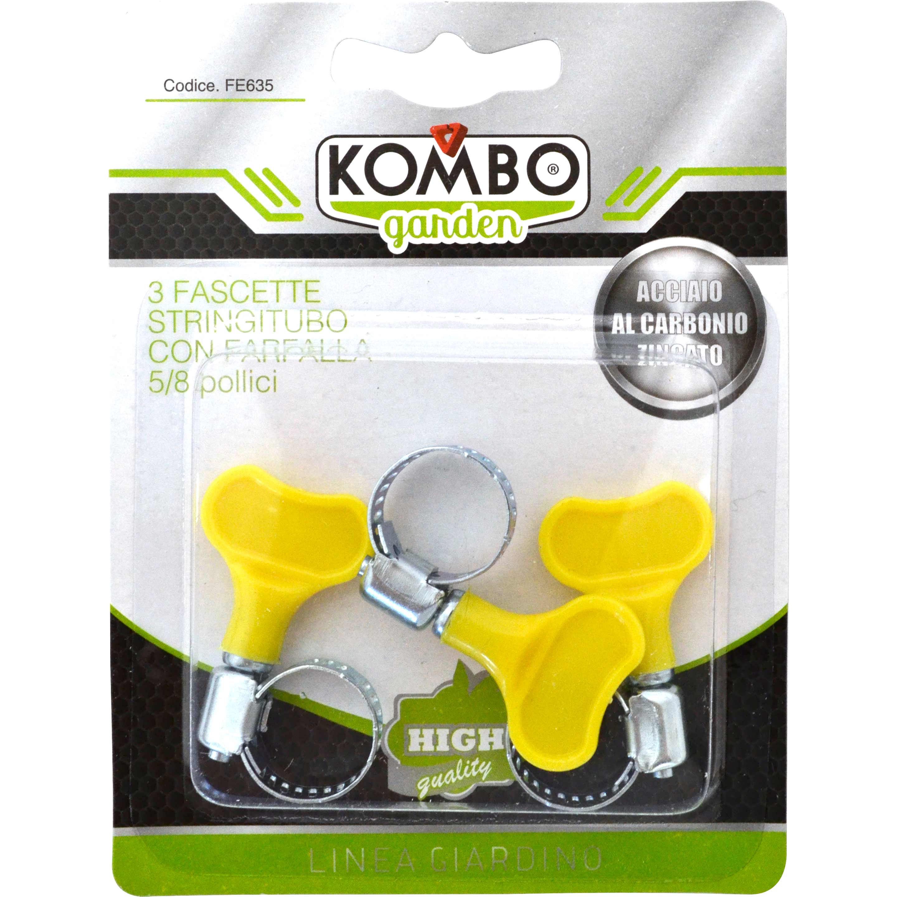 Set 3 pezzi fascette stringitubo in acciaio al carbonio zincato con