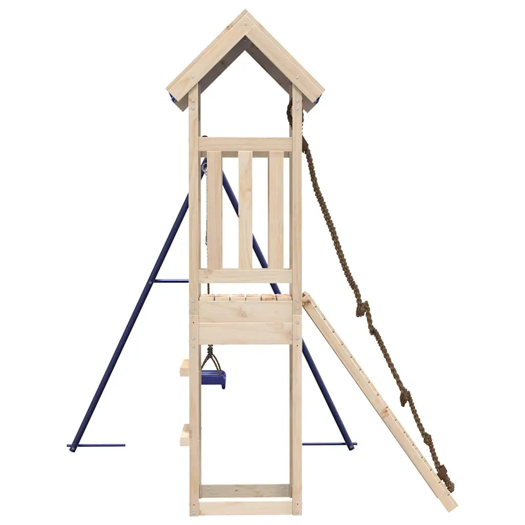Set da Gioco da Esterno in Legno Massello di Pino