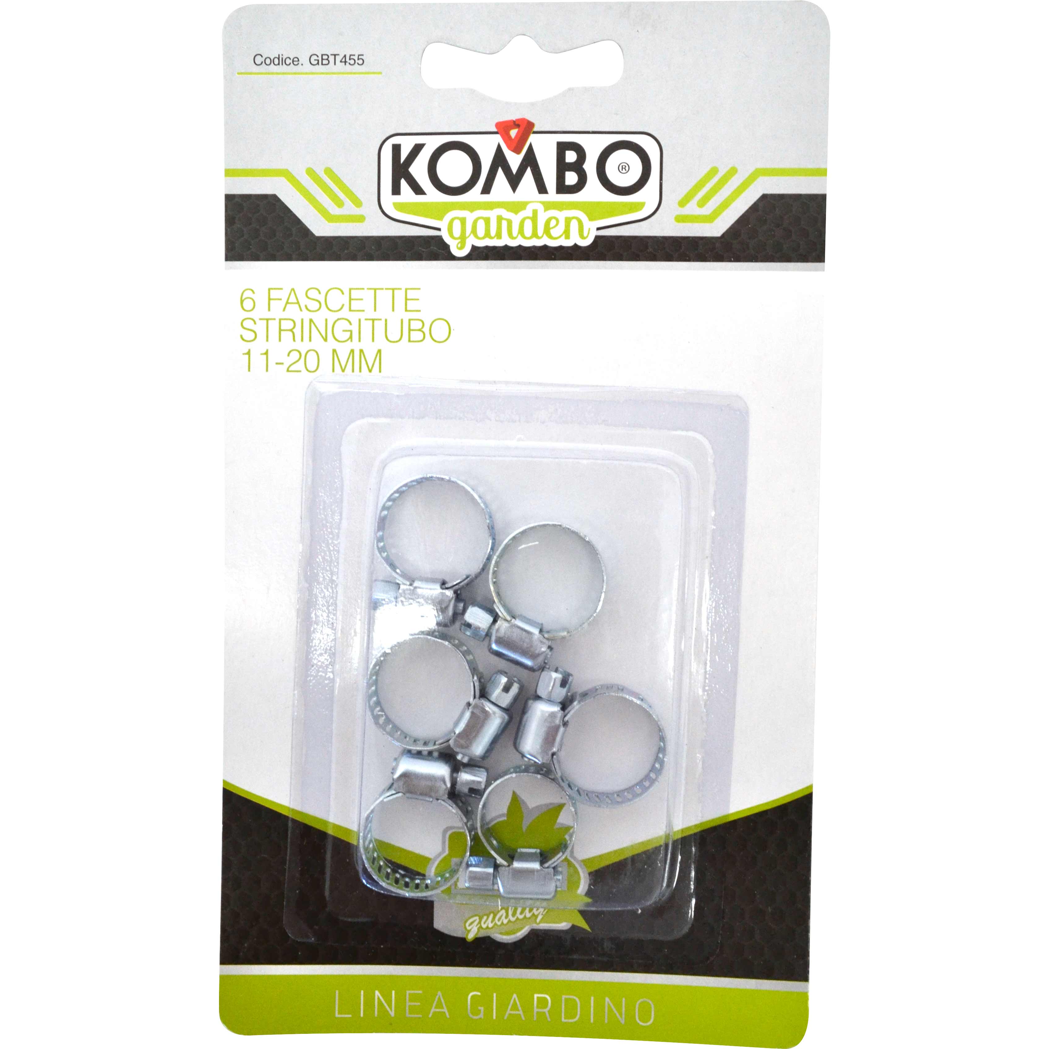 Set 6 pezzi fascette stringitubo in acciaio al carbonio zincato,